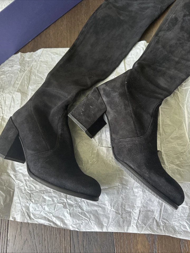 Stuart Weitzman Tieland Botas Sobre la Rodilla Gamuza Mujer Talla 6M Hechas en España Foto 4 de 4