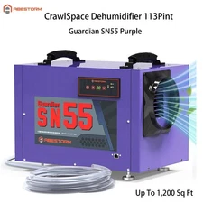 Abestorm SN55 CrawlSpace Dehumidifier 113Pint Commercial Basement Garage 1200 sq