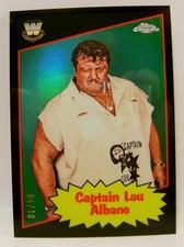 CAPTAIN LOU ALBANO #4 /10 BLACK WWE TOPPS CHROME 2025
