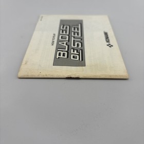 Blades of Steel  Manual | Nintendo NES | Blades of Steel Instruction Booklet