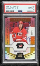 2016 Trilogy Rookie Premieres Level 1 /999 Sebastian Aho #59 PSA 10 GEM MT 8sr