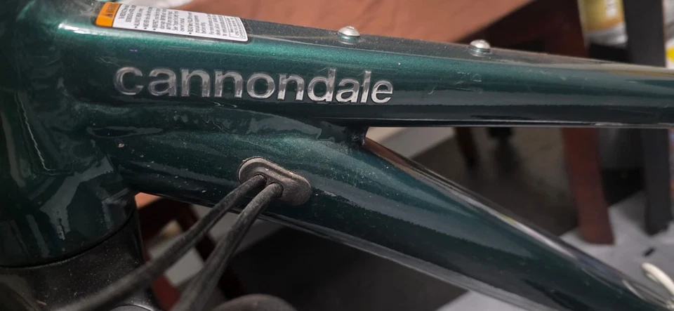 Bicicleta para mujer Canondale Quick CX 3 con accesorios incorporados en verde oscuro Foto 3 de 4