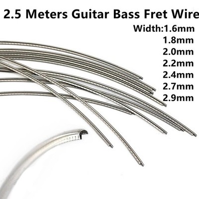 8 Fuß Bassgitarre Griffbrett Bund Draht Ersatz Kupfer Nickel Stärke 1,6-2,9 mm