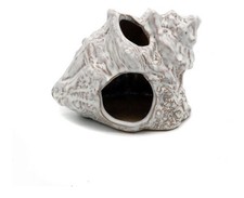 Aquarium Cave Ceramic Sea Shell Decor Rock Cave Hiding Place For Fish Tank New