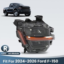 For 2024-2026 Ford F-150 LED Headlight Reflector w/o Module Passenger Right Side