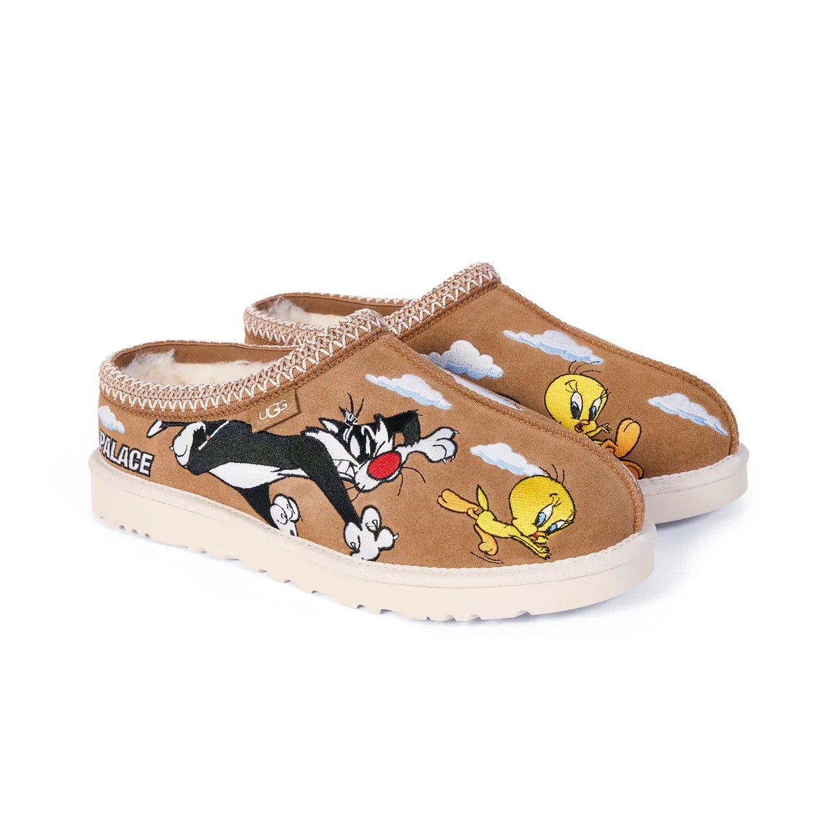UGG Palace Looney Tunes Tasman Slipper Chestnut Men Size 8/Women 9
