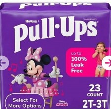 Pull-Ups Girls' Potty Training Pants, 2T-3T 16-34 lbs , 23 Count