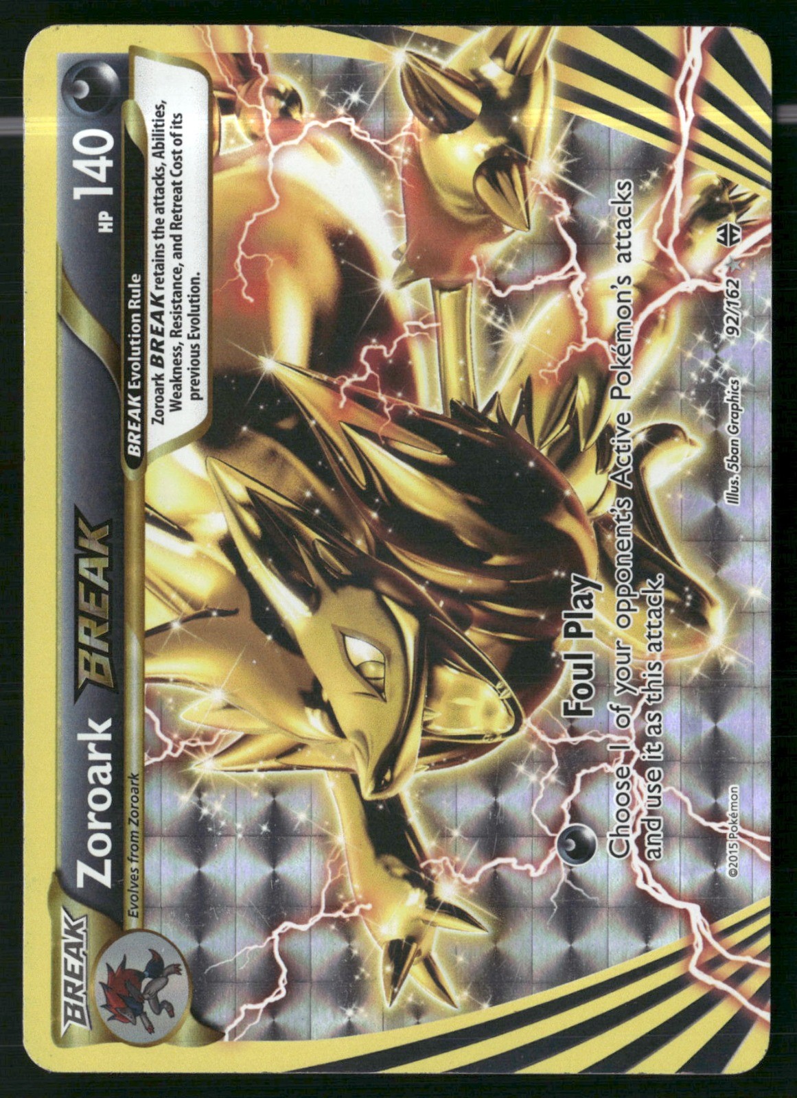 Zoroark BREAK Holo 92/162 XY - BREAKthrough MP