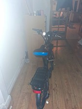 Apollo Transport 20in Folding Bike Black/Blue Disc Brakes Rack Mudguards