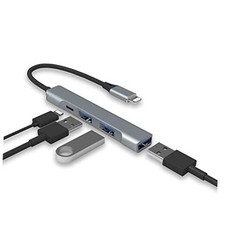 Lightning to USB Hub Apple MFi Certified 4-in-1 OTG Hub With 3 USB 3.0 Ports