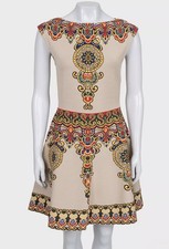 DDP Beautiful Authentic Valentino Runway Intarsia Knit Dress Size M