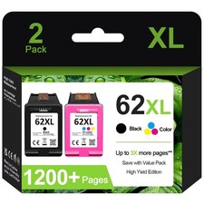 62XL Ink Cartridges for HP 62 Ink for HP 62XXL Envy 7640 5660 5540 5740 7645 Lot