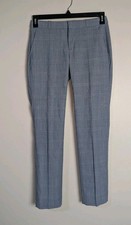 Banana Republic Blue Plaid Ryan Straight Leg Pants Size 2