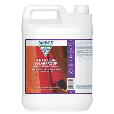 Nikwax Tent & Gear SolarProof Konzentrat Zelt Imprägnierung Vorzelt Pavillon 5L