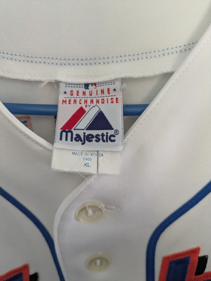 New York Mets White Carlos Beltran jersey sz xl majestic stitched - Image 4 of 4