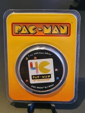 Niue 1 Oz Silber Pac Man 2020 Farbe Color im Slap nur 4.000 Stück sehr rar !.