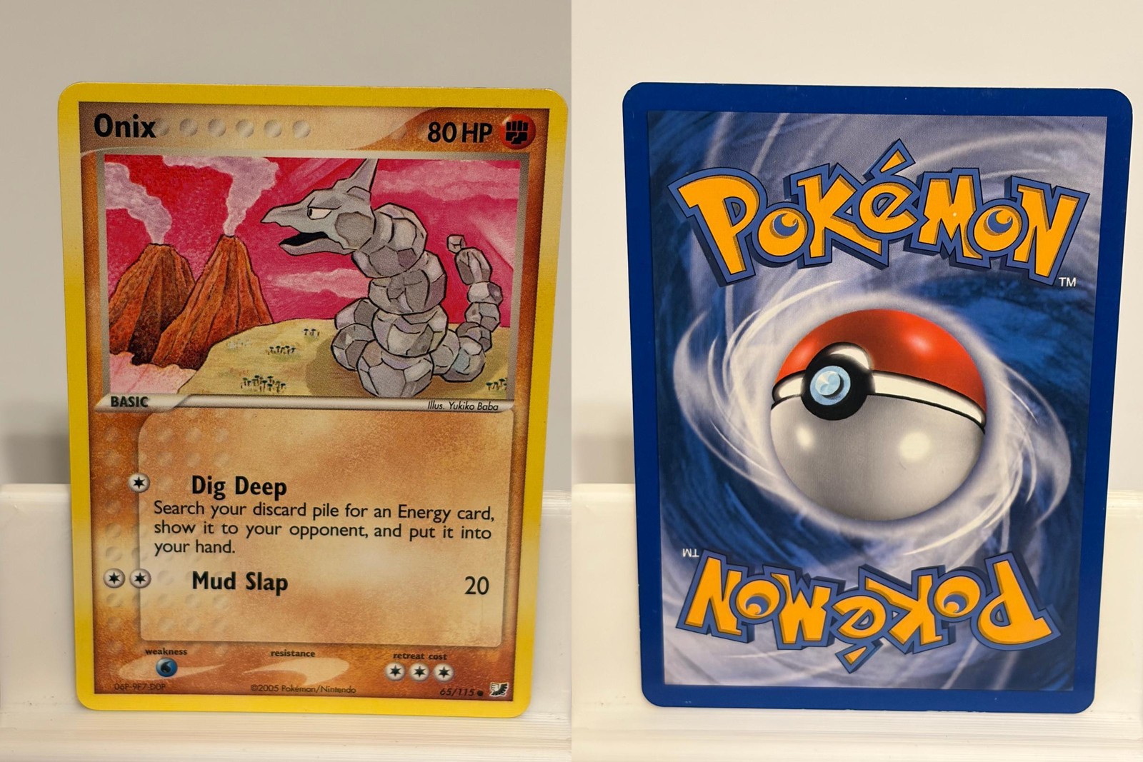 Onix 65 LIGHTLY PLAYED Unseen Forces 115 Pokemon
