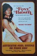 Foxy Brown : Pam Grier : affiche promotionnelle film anglais super rare Pam Grier