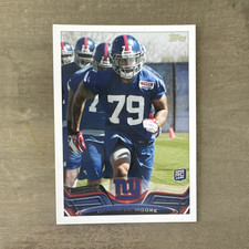 Topps 2013 Topps Damontre Moore New York Giants #178 Rookie Football Card. rookie card picture