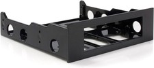 3.5 to 5.25 Front Bay Mounting Bracket with Screws Black