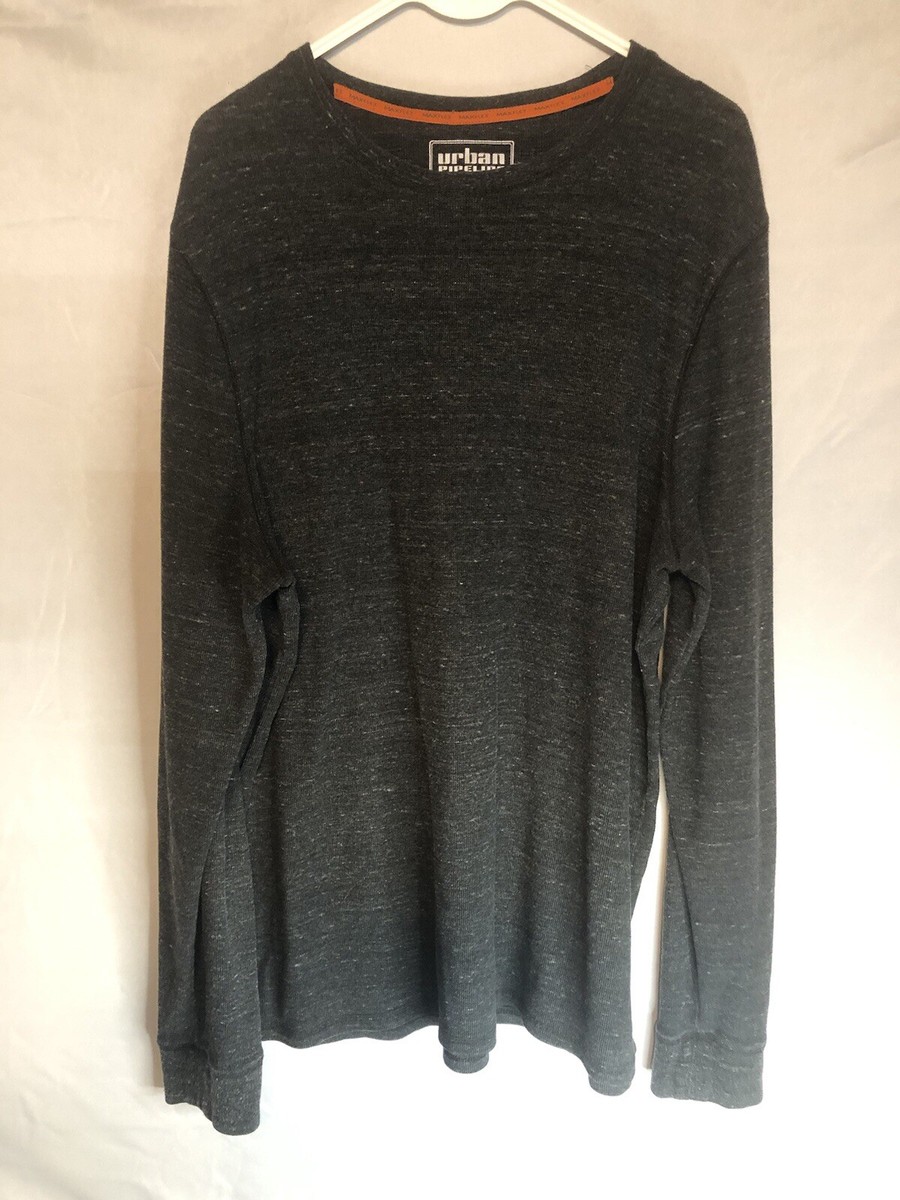 Men's Urban Pipeline Long Sleeve Shirt Dark Gray Size XXL