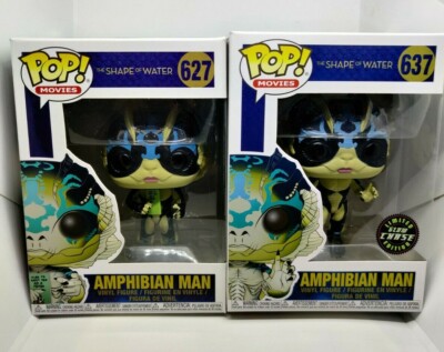 Funko POP! 637 Chase Amphibian Man + 627 Set The Shape of Water