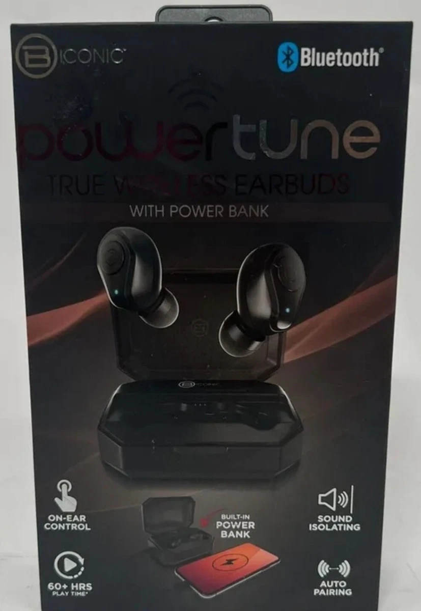 BICONIC power tune true wireless earbuds with power bank NEW eBay