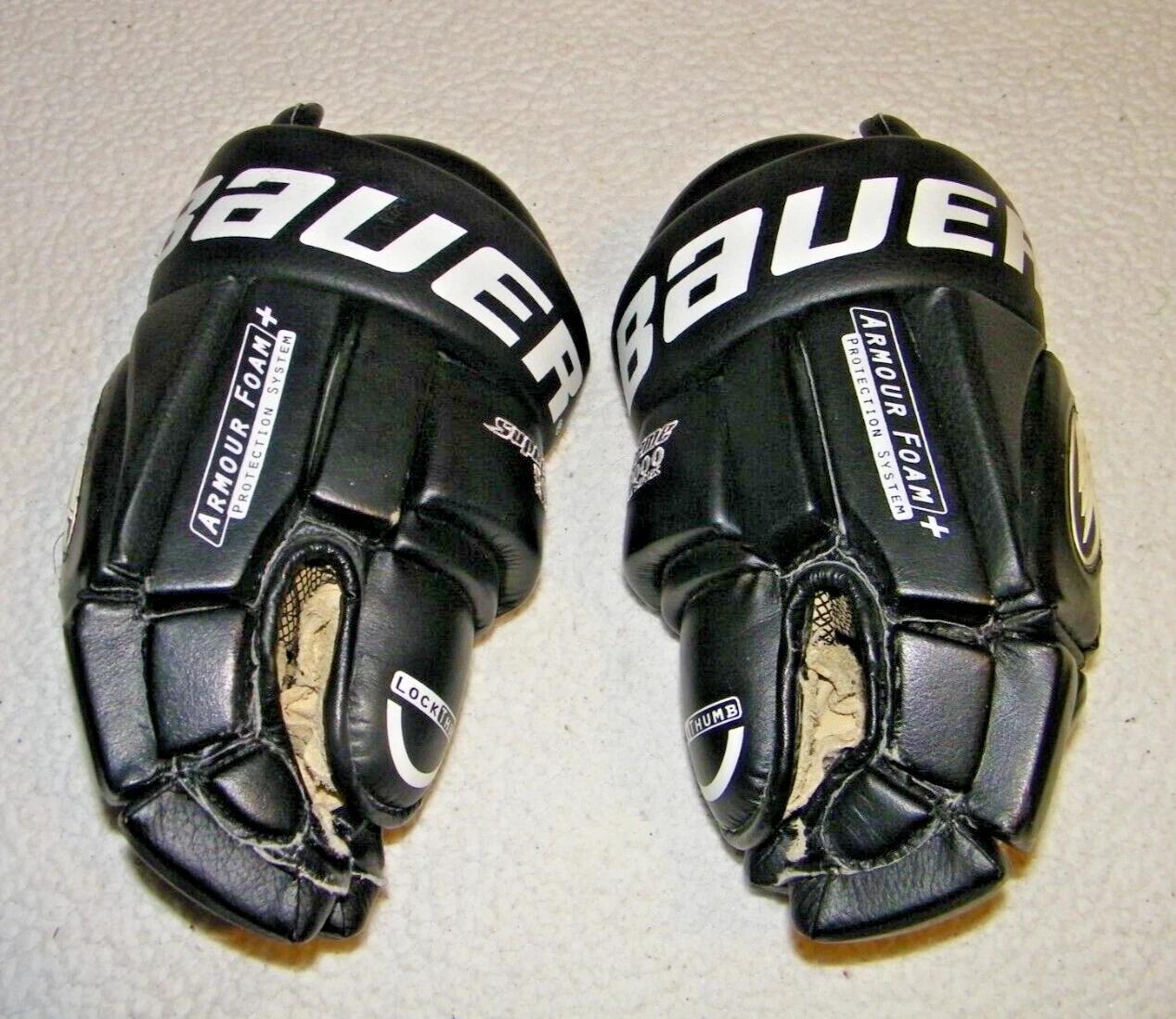 GANTS DE HOCKEY BAUER SUPREME 5000 GEL SERIES 15 POUCES, BELLE FORME, PAS DE TROUS, POPULAIRES