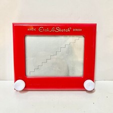 Red Magic Etch a Sketch Screen Spin Master 2016 9  x 7.5  
