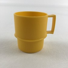 Tupperware Toys Vintage Mini Cup Stacking Mug Replica Miniature Toy Yellow
