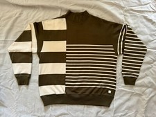 Nanamica Men's Sweater Mock Neck Knit Crazy Pattern Size: L from Japan