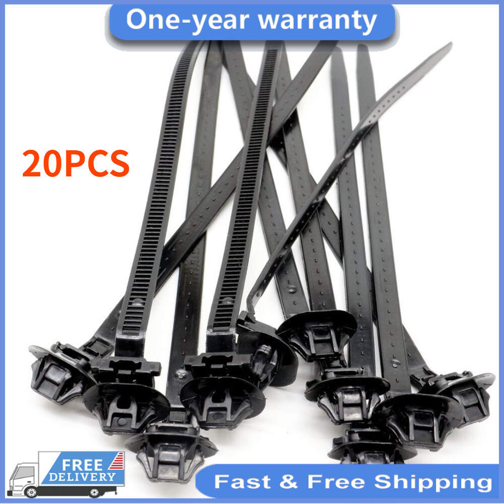 20Pcs For Toyota 82678A9006 Cable Strap Push Mount Wire Tie Nylon
