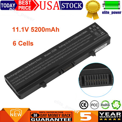 1525 Battery for Dell Inspiron 1526 1440 1545 1546 1750 Vostro 500 X284G 5200mAh