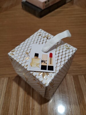 2PC Libre Eau De Parfum O.25fl.oz Mini & Rouge PUR Couture Satin Lipstick 