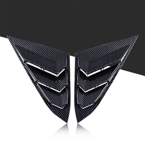 Honda Civic Rear Side Window Louvers Sport WINKA Rear Side Window Louvers For Honda Civic 2016-2020 - Sport Style Scoop Blinds In Black Honda Civic Rear Side Window Louvers 2016-2020 Sedan - Foto 7
