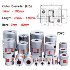 Shaft Coupling Claw Coupling Flexible CNC 14mm to 105mm Aluminum Motor Coupling