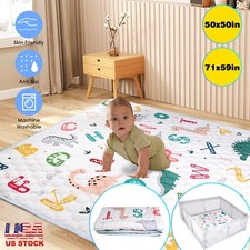 Portable Baby Play Mat Non-Slip Bottom Infant Activity Mat Baby Crawling Mat