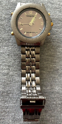 Frankreich. Chronograph Uhr. DOLPHIN Titan Solar. SEHR SELTEN