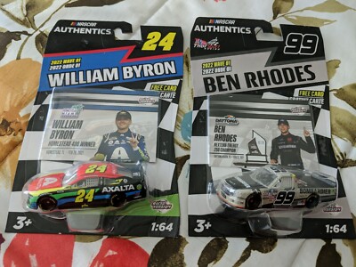 NASCAR '22 Wave 1  Authen BYRON & RHODES,Miami & Daytona Winners,Raced Vers. G25