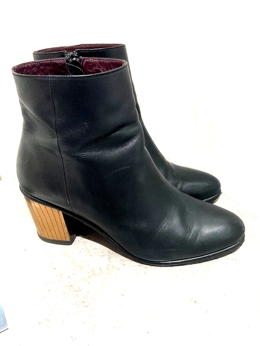 OPENING CEREMONY Ankle medium heel Leather boots size 38 - UK 5 | eBay
