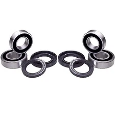 Both Front Wheel Bearings & Seal Kit for 87-06 Yamaha YFZ350 YFZ 350 Banshee 350
