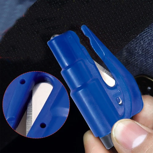 Emergency Escape Car Window Breaker Mini Hammer Keyring Seat Belt Cutter New uk - Picture 5 of 12