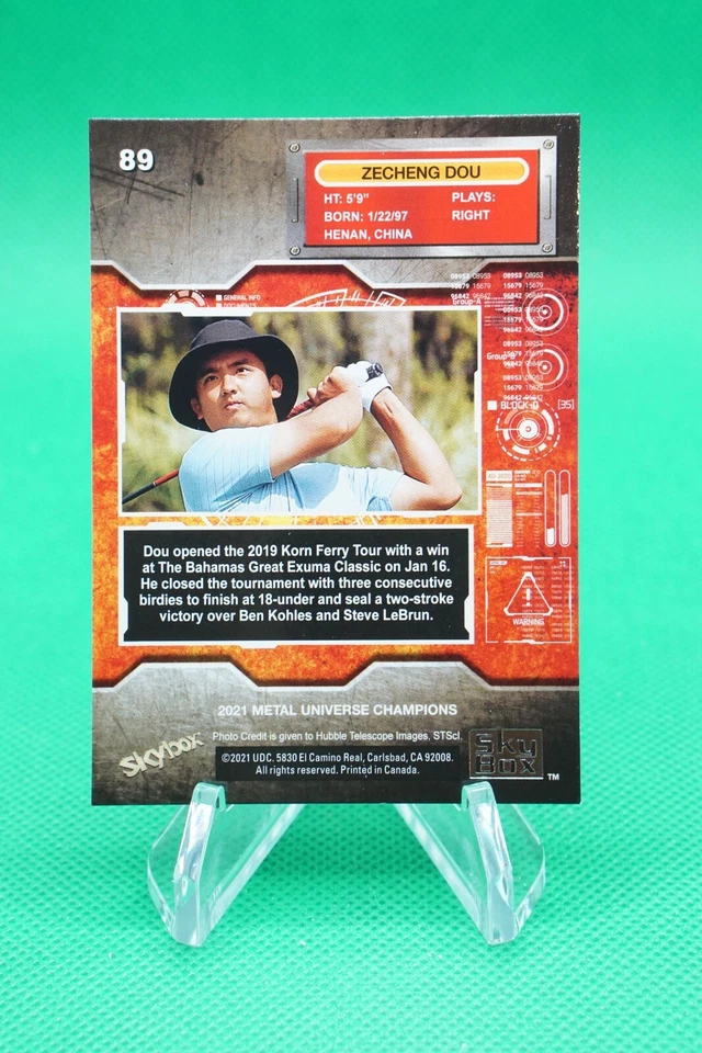 (5 Cards)2021 Metal Universe Champions Base Set #89 Zecheng "Marty" Dou SD9 - Image 4 of 4