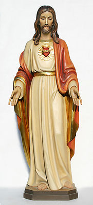 Jesus Herz Jesu Statue Skulptur Wwodcarving Holz Geschnitzt Ebay