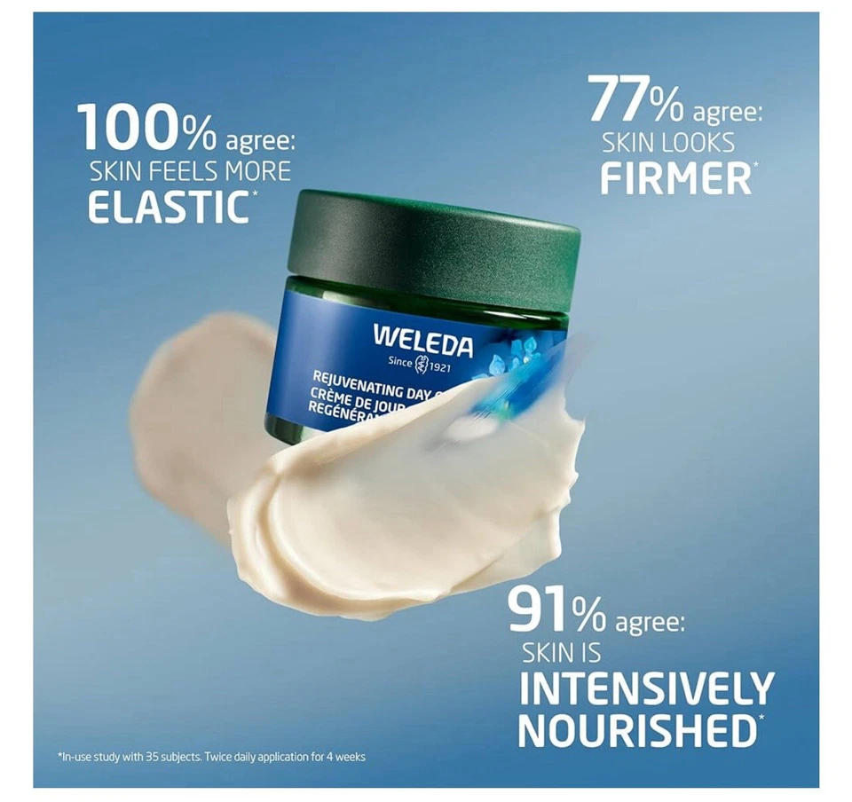 NUEVA CREMA DE DÍA REJUVENECEDORA WELEDA para el cuidado facial, 1,3 oz EXP 05/2027 Foto 3 de 4