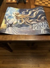 Bravely Default II 2 Reversible Poster My Nintendo Reward 18”x24” DOUBLE SIDED
