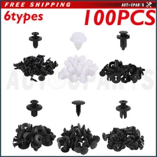 100 for GM 1595864, 1605396 Clips Fender Line Bumper Push Pin Retainer Fastener