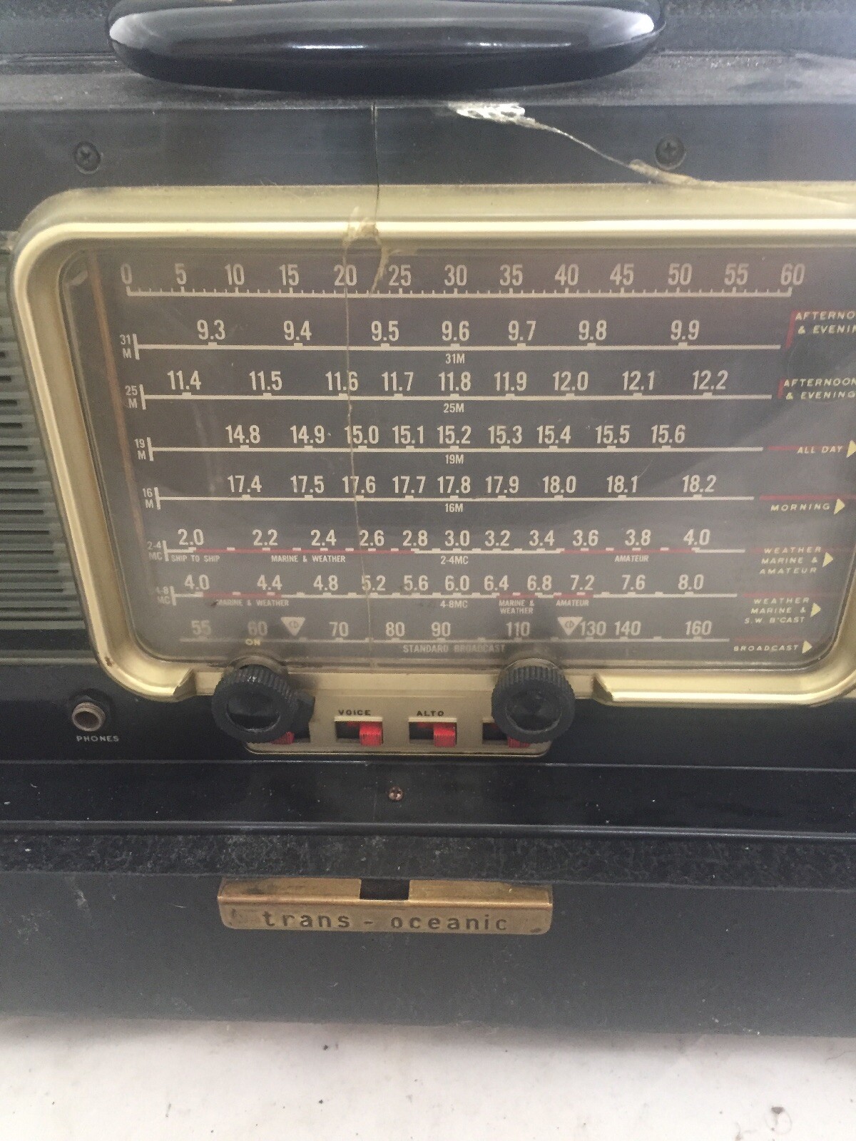 VINTAGE ZENITH TRANSOCEANIC TUBE RADIO MODEL Y600 eBay