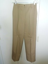 BROOKS 346 LADIES 100 WOOL LT. BROWN PLEATED DRESS PANTS-8-WORN ONCE-DRY CLEAN