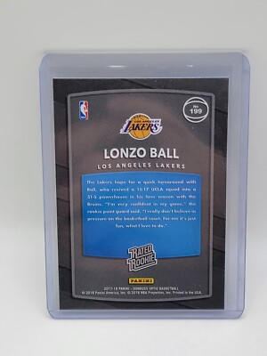 2017-18 Panini Donruss Optic - Rated Rookie #199 Lonzo Ball (RC